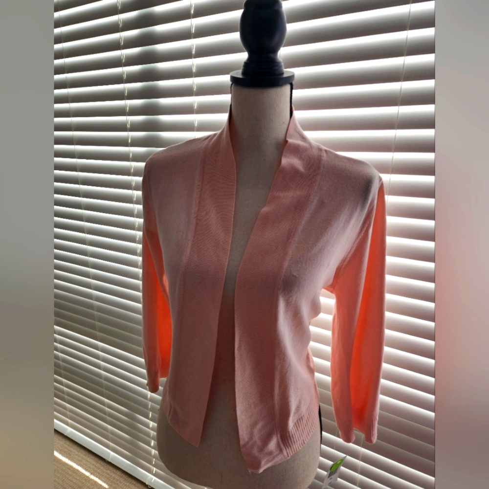 Ronnie Nicole XL Pink Open-Front Cardigan